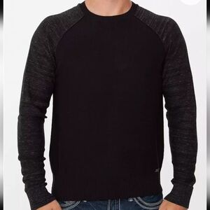 Ted Baker London Black and Gray Crewneck Sweater